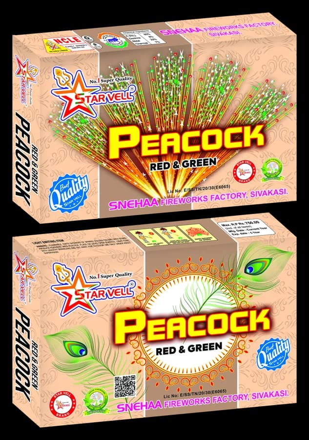 Peacock Red & Green — Starvell fireworks pack