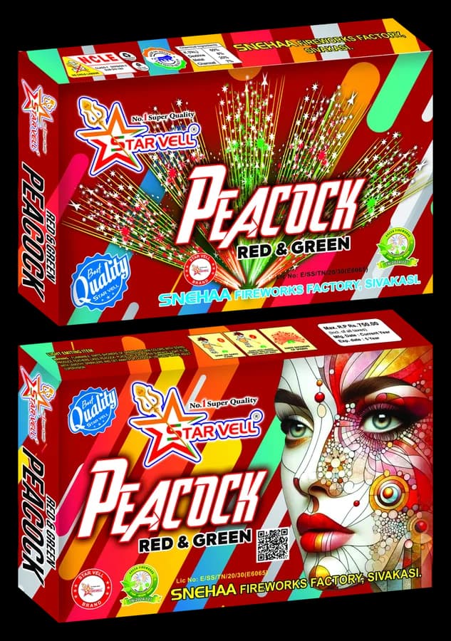 Peacock Red & Green — Starvell fireworks pack