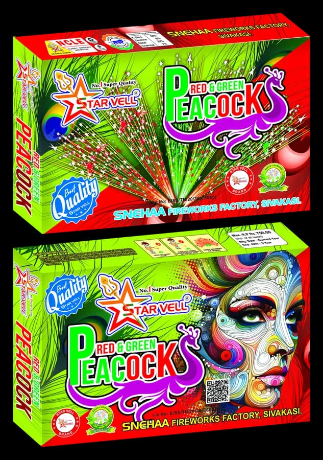 Peacock Red & Green — Starvell fireworks pack