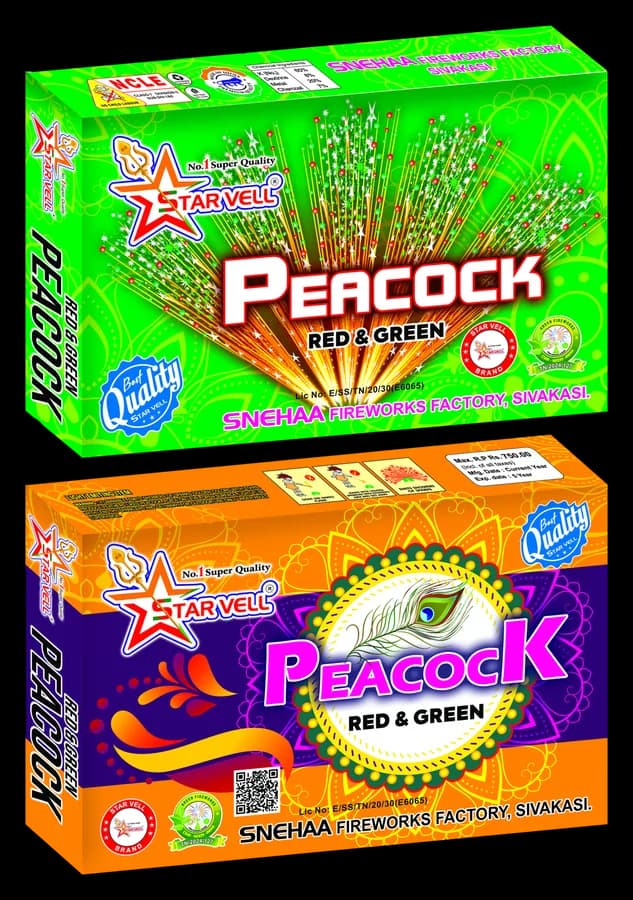 Peacock Red & Green — Starvell fireworks pack